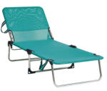 ALCO Sezlong pliabil plaja Alco, structura aluminiu, turcoaz, 191 x 67 x 30 cm (1010ALF-0030)