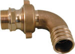 rastelli Tömlõvég, könyök hollandis, réz 851 2"×50mm