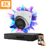 Hikvision 1 dome biztonsági kamerás IP kamera rendszer 4MP színes éjjellátással