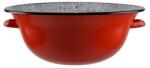 Perfect Home Lighean, vajling din Fier Emaillat rosu 10L