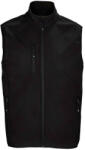 SOL'S Férfi Falcon Softshell cipzáras testmelegítő 3XL fekete