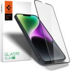 Apple 14 üvegfólia - Spigen Glas. TR Slim HD - üvegfólia fekete kerettel - tokgalaxis