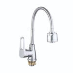 Zegor álló mosogató csaptelep (35) flexibilis kifolyóval, zuhanyfejes (SOP4-E146)