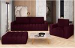ELTAP Lazaro 3+1+puf lounge ülőgarnitúra szett, sötétlila