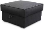  Taburet negru SMART COSARO cu spatiu de depozitare 65x65 cm