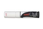 uni Krétamarker, 8 mm, UNI "PWE-8K", fehér (TUPWE8KFE) - tintasziget
