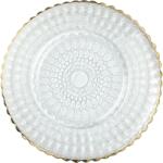 LE COQ PORCELAINE LE COQ Helios Farfurie plată, ø: 160 mm, aurie, margine barocă