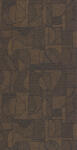  Dél-amerikai patchwork és a hagyományos textil kortárs geometriai mintája sötét tintakék és vörösréz/bronz tónus fémes hatás tapéta (201166969)