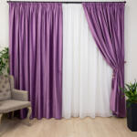 Hiko Set 2 draperii Hiko Comfy catifea lavanda ice cream, cu rejansa - hiko - 555,90 RON