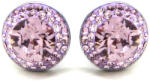 APHRODITÉ bedugós fülbevaló - 12 mm (light amethyst) (2025022002)