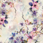 Takoy Organza matt világos virágok 4