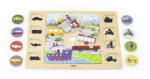 Viga Toys Puzzle gaseste si potriveste, mijloace de transport, viga (44742) - bekid