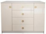 Spectral Mobila Gold Comoda cu 2 usi 4 sertare, 120 x 90 x52 Comoda