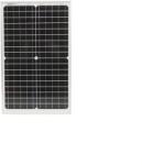 Breckner Panou solar 30W fotovoltaic monocristalin cu cablu de conectare 90cm si tensiune maxima 18V 560x345x25mm Thor (87TH423)