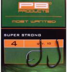 PB Products Super Strong Hook size 4, dull finish, brown color, 10 buc/plic