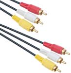 DeTech Кабел DeTech 3RCA - 3RCA, High Quality, 1.5m - 18042 (18042) - ofisitebg