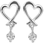 Soliter Brilio Silver Gyengéd fülbevaló Szív 436 001 00447 04