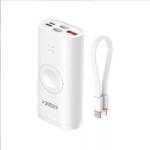 VEGER Power Bank 10000 mAh Veger W1162S PD 20W Wireless Watch töltővel fehér - techsend