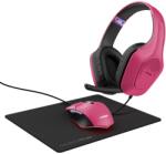 Trust Bundle Casti 3-In-1 Trust GXT790P + Mouse 6400dpi + Mousepad Roz/Negru (25179) Mouse pad