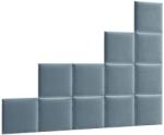 Eltap Quadratta 200x160 kárpitozott panel, kék - mindigbutor