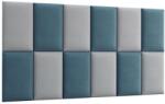 Eltap Quadratta 180x100 kárpitozott panel, kék - mindigbutor