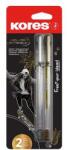 Kores Zseléstoll készlet, 1, 0 mm, kupakos, háromszögletű, KORES "K11", arany/ezüst (IK37941) - primatinta