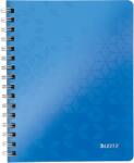 Leitz WOW A5 spirálfüzet, vonalas, kék (46390036)