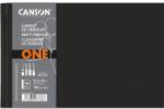 Canson One 21, 6x14 cm, fekvő, 100 g/m2, ragasztott fehér rajzpapírfüzet (C31200L025)