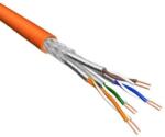 Security Professionals Кабел F/FTP CAT. 6A, 4*2*0.57mm Pure copper, LSZH Orange PVC Jacket, 305m (SP-9001 FLUKE)