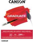 CANSON Graduate A4, álló, 290 g/m2, ragasztott olaj- és akrilfestő papírtömb C400110380 (C400110380)