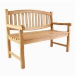 divero 2 személyes pad kezelt teakfa 120 cm (GL05217)
