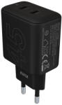 AVAX CH602B SPEEDY+ 45W GaN 2x USB-C PD3.0 fekete gyors töltő adapter (AVAX CH602B) - haztartasibolt