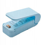 Flippy Mini Aparat de Sigilat Pungi cu Baterii, Flippy, Etansare prin Caldura, Spate Magnetic, Portabil, 9.7x3 cm, Albastru (teo-127644)