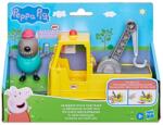 Peppa Pig Set figurina si camion cu macara, Peppa Pig, Granddad Dog, F9519 Figurina