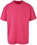 Build Your Brand Unisex felnőtt nehézsúlyú túlméretezett póló 5XL rózsaszín