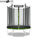 ZIPRO Trambulin kerek Zipro Jump Pro 4FT 127 cm külső védőhálóval 127 CM fekete|zöld