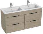 Jika Cube - Szekrény dupla mosogatóval 118x43x61 cm, hamu H4536621765141 (H4536621765141)