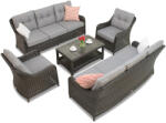 Garden Point Toledo Coffee 8 luxus technorattán kerti bútorok, antracit (gap132-10)