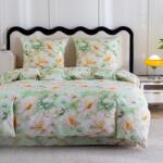  Lenjerie de pat din microfibra SPRING MEADOW verde Dimensiune lenjerie de pat: 70 x 80 cm | 140 x 200 cm Lenjerie de pat