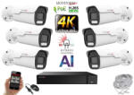 Monitorrs Security - AI Hybrid Light IP Park kamerarendszer 6 kamerával 8 Mpix - 6070k6