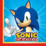  Sonic a sündisznó Sega szalvéta 20 db-os 33x33 cm FSC (PNN95651)