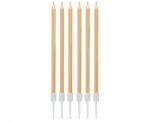 Arany Metallic Light Gold tortagyertya, gyertya szett 6 db-os (MLG176254)