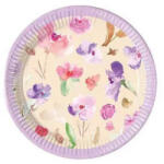  Virág Watercolor Flowers papírtányér 8 db-os 20 cm (PNN95008) - gyerekagynemu