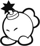 matrica. shop Super Mario bomba "10" matrica