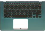 ASUS Tastatura originala Asus S430UN iluminata US cu Palmrest verde