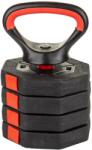 EB FIT Kettlebell cauciucat reglabil EB Fit 10kg , maner ergonomic, negru