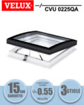 Velux Fereastra electrica pentru acoperis terasa VELUX CVU 0225QA geam termopan cu 3 foi de sticla (CVU 60X60 0225QA)