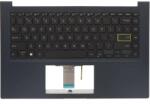 ASUS Tastatura originala Asus S413FA iluminata US cu Palmrest albastru