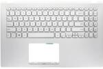 ASUS Tastatura originala Asus 90NB0QE1-R30US0 iluminata US cu Palmrest antracit