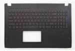ASUS Tastatura originala Asus 90NB0DR5-R32US0 iluminata US cu Palmrest negru